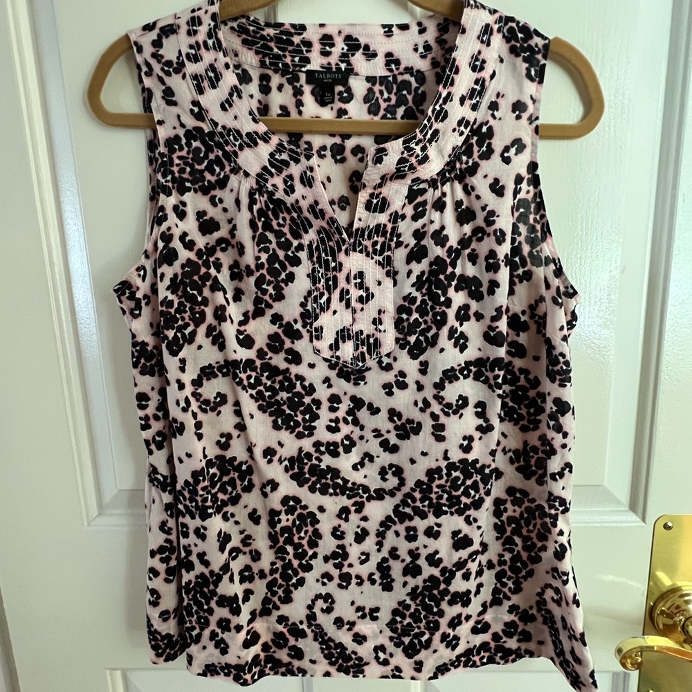 TALBOTS Blouse/Shirt LP Large-Petite pullover 100% Cotton. Cool & Lightw… - Picture 1 of 7